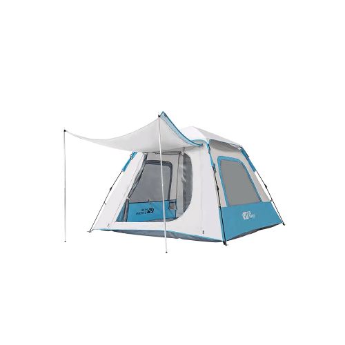 Carpa automática con toldo para 2 personas - Blanco — Aventureros