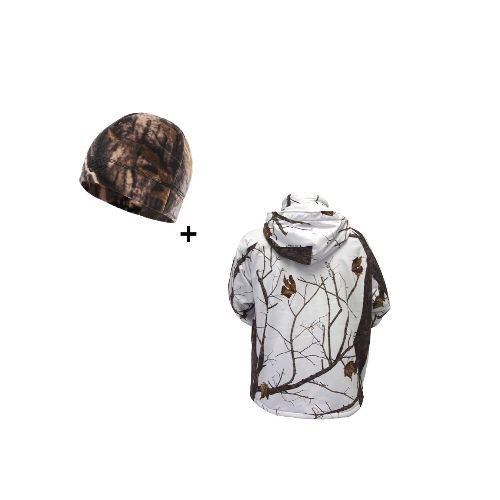 Combo Campera Tácticas Impermeable + Gorro Micro Polar - Realtree white — Aventureros