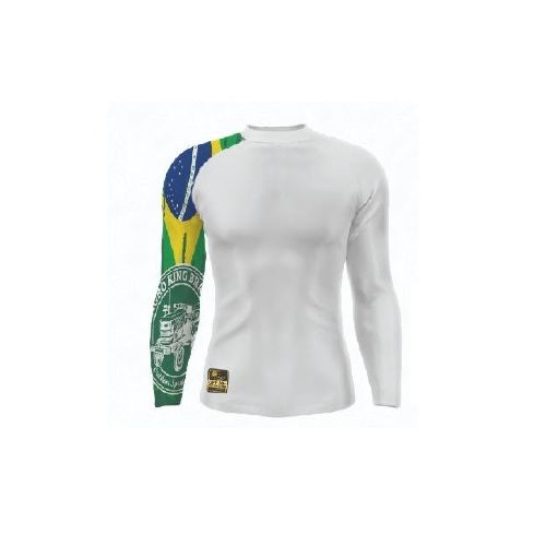 Remera lisa con diseño en la manga Protección UV50+ King Brasil - BS0017 — Aventureros