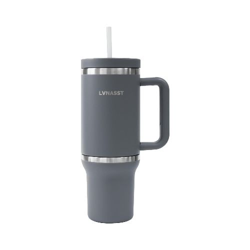 Vaso térmico 2 en 1 890ml + 295ml - Gris — Aventureros