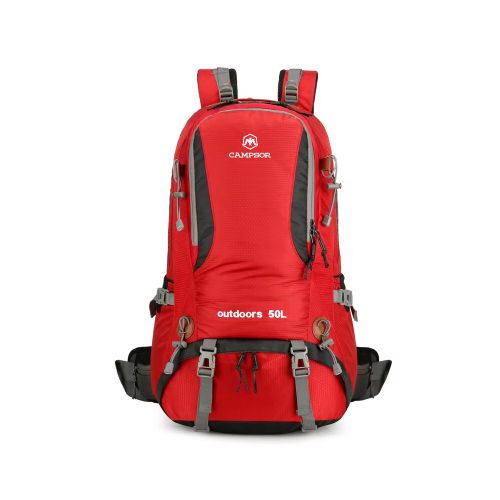 Mochila outdoors 50L CAMPSOR - Rojo — Aventureros