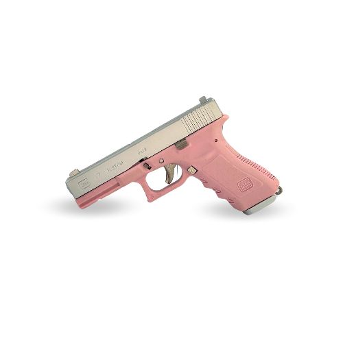 Llavero mini pistola Glock 17 6 balas - Rosa — Aventureros