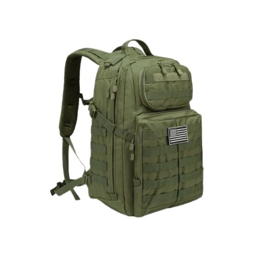 Mochila táctica modular Rush 45L - Verde — Aventureros