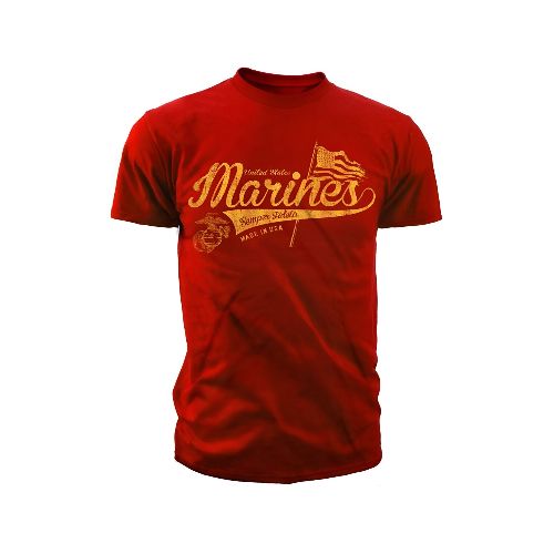 Remera con diseño militar - Black Ink - Semper fidelis - Marines — Aventureros