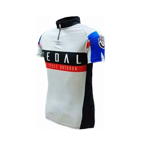 Camiseta de ciclismo con bolsillos - Gris — Aventureros