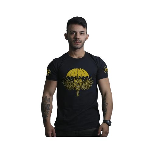 Remera manga corta Paracaidista — Aventureros