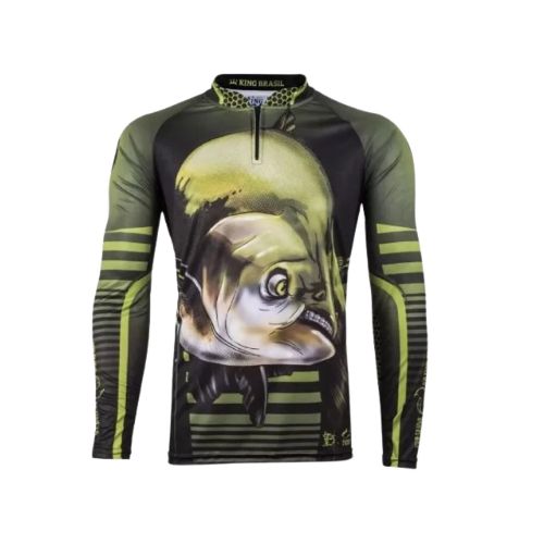 Remera de pesca con protección UV50+ KING BRASIL - KFF81 — Aventureros