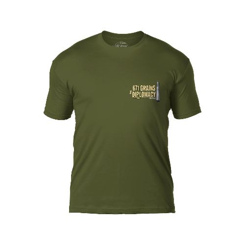 Remera con diseño militar - 671 Grains of Diplomacy — Aventureros