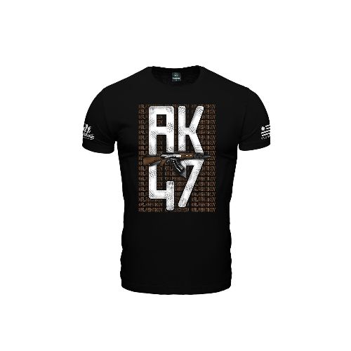 Remera manga corta AK47 - Negro — Aventureros