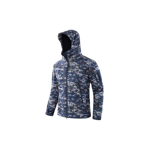 Campera táctica en neopreno - Pixelado azul — Aventureros