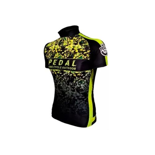 Camiseta de ciclismo con bolsillos - Verde — Aventureros