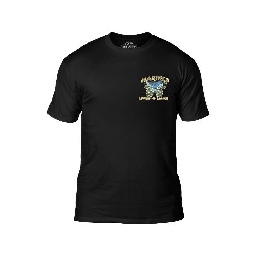 Remera con diseño militar - Black Ink - Locked & Loaded — Aventureros