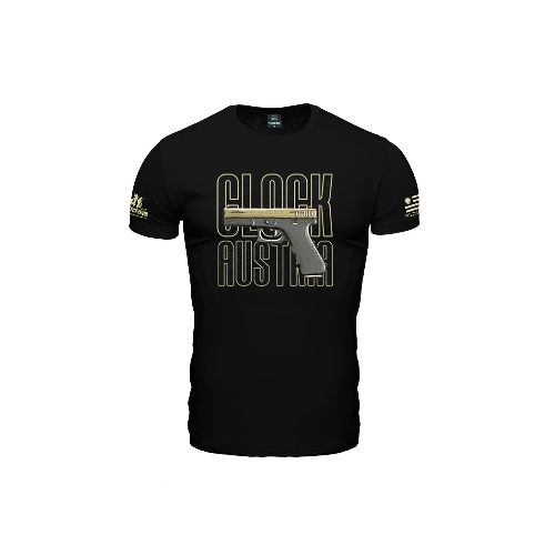 Remera manga corta pistola Glock - Negro — Aventureros