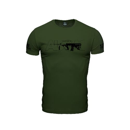 Remera manga corta Steyr AUG A1 - Verde — Aventureros