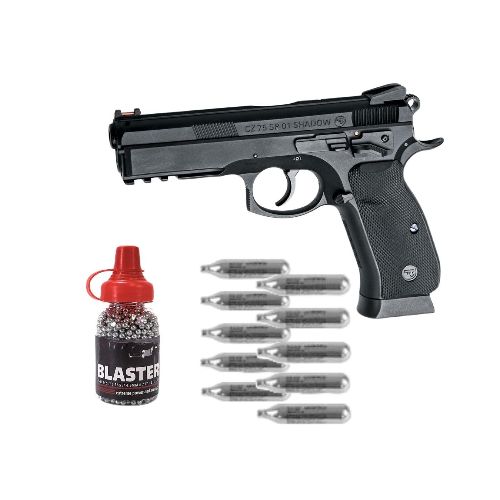 Combo Pistola Cz Sp-01 Co2 + Botella BBs + 10 Garrafa de CO2  Action Sport Games