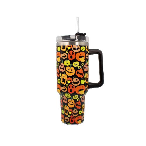 Vaso termico tipo quencher halloween - Amarillo — Aventureros