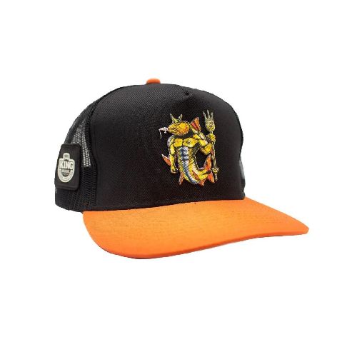 Gorro de visera 3D ANIMADO - King Brasil - Naranja — Aventureros