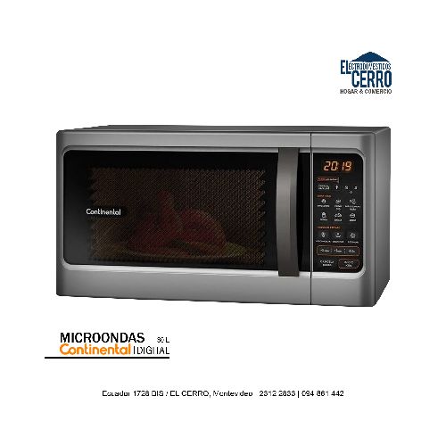 MICROONDAS CONTINENTAL | DIGITAL - 30L.