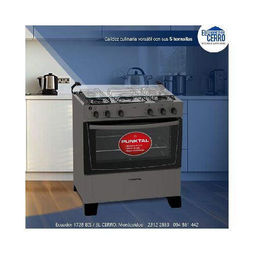 COCINA PUNKTAL PK-299C - S/GAS | 5 HORNALLAS