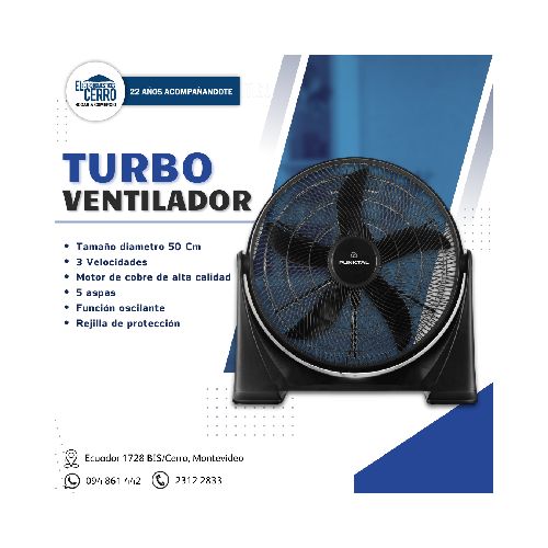 VENTILADOR TURBO - PUNKTAL I PK 50-70VT