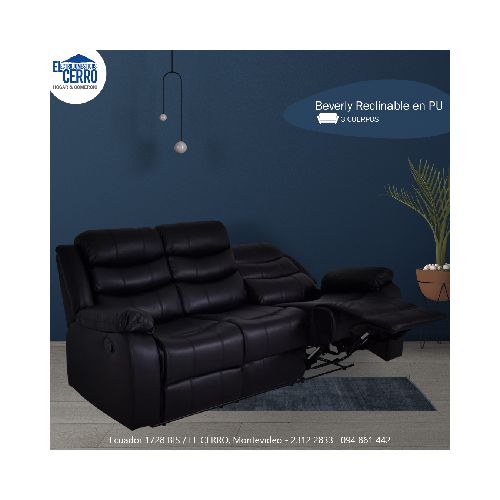 SOFÁ RECLINABLE BEVERLY | 3 CUERPOS