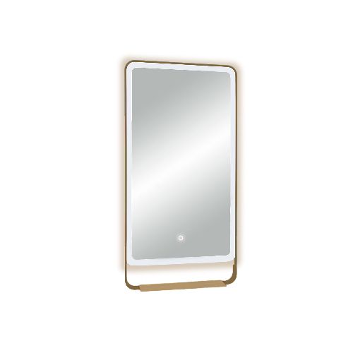 ESPEJO ANTICORROSION 60X120 CON SENSOR ONE TOUCH Y LUZ LED - BRUSHED GOLD — Acher Cerámicas