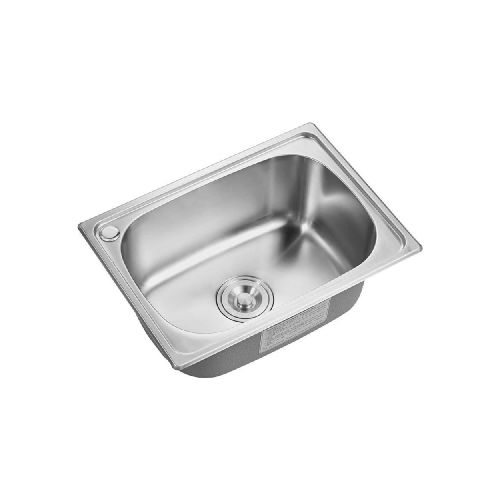 Pileta Simple de Cocina Acero Inox 52.5X37.5X20.5 cm Sobreponer - Orange Revestimientos