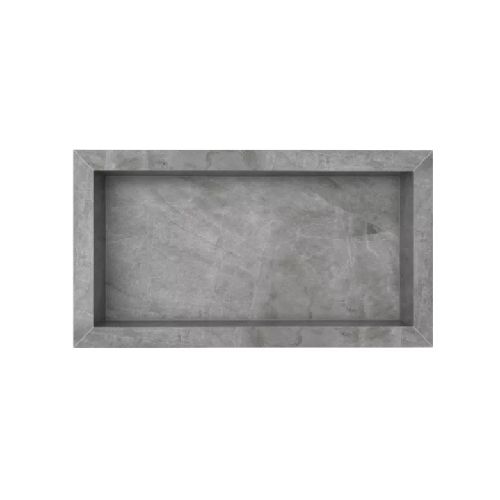 Nicho estante de empotrar Porcelanato 60cm Gris  Cozimax