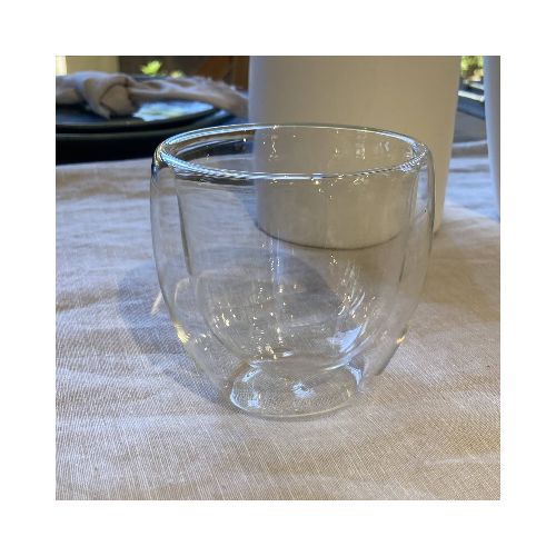 Vaso de vidrio doble 250 cm pequeño — Lo de Carmela