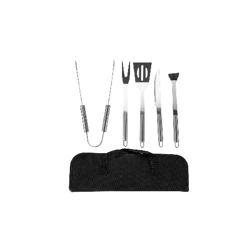 Set Parrillero 5 Piezas en Acero Inoxidable + Estuche | Tienda mayorista de Accesorios para Celular, Informática, Ferretería, y mucho más | La Bomba