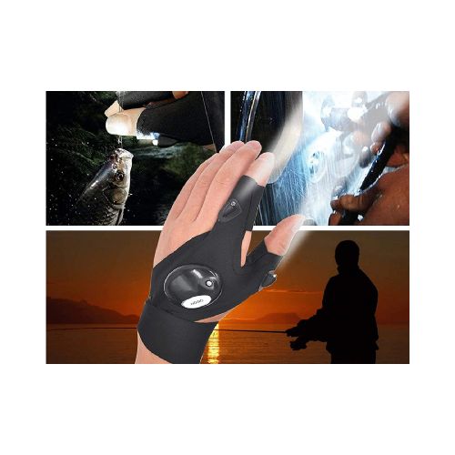 Guantes con Linterna LED Por Par a Pila Algodón | Tienda mayorista de Accesorios para Celular, Informática, Ferretería, y mucho más | La Bomba