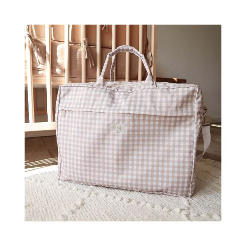 Valija Baby Carry On - Vichy Beige — Cloe