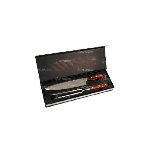 SET CUCHILLO Y TENEDOR ASADO 2 PIEZAS PREMIUM