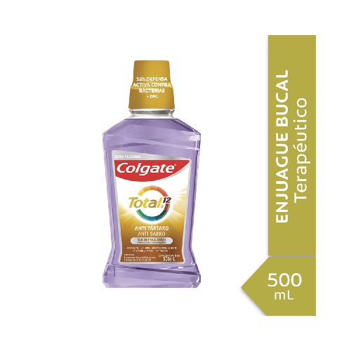 Enjuague bucal COLGATE Total 12 anti sarro 500 ml - Devoto Hnos. S.A.