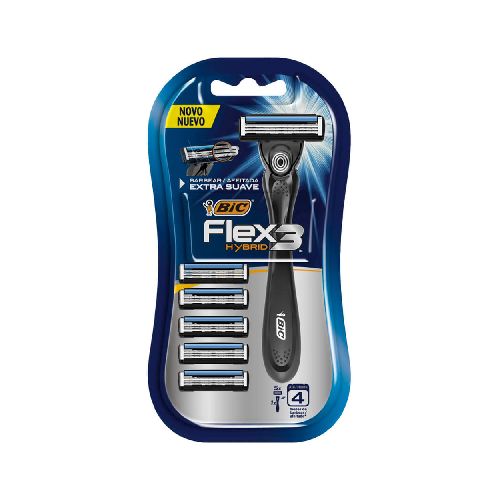 Afeitadora BIC FLEX 3 Hybrid pq.5 un - Devoto Hnos. S.A.