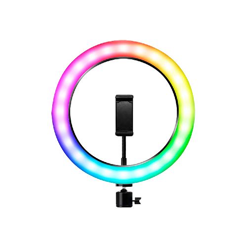 Aro de luz 25 cm RGB con trípode y soporte de celular - Devoto Hnos. S.A.