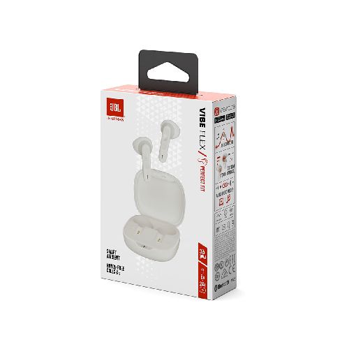 Auricular Bluetooth JBL Wave Flex Truly True White - Devoto Hnos. S.A.