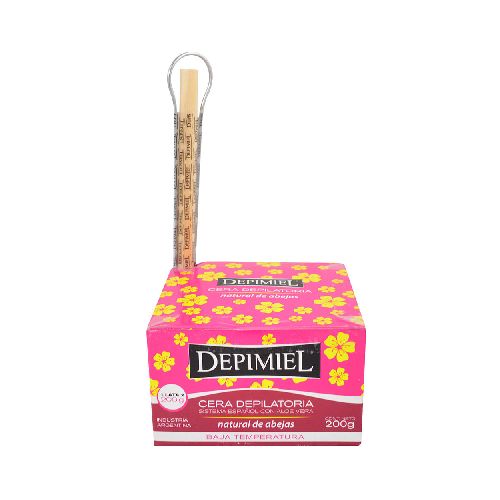 Cera depilatoria DEPIMIEL natural de abejas 200 g - Devoto Hnos. S.A.