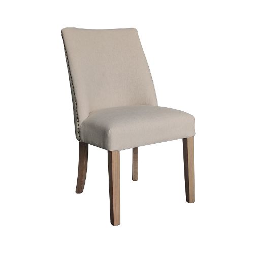 Silla de comedor tapizada beige 49x61x92 cm - Devoto Hnos. S.A.