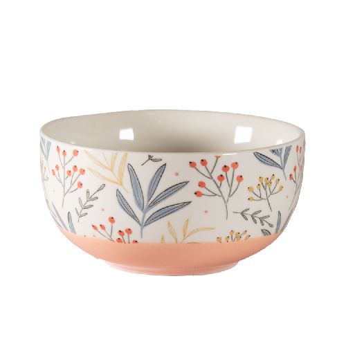 Bowl 13 cm cerámica decorado rosa - Devoto Hnos. S.A.