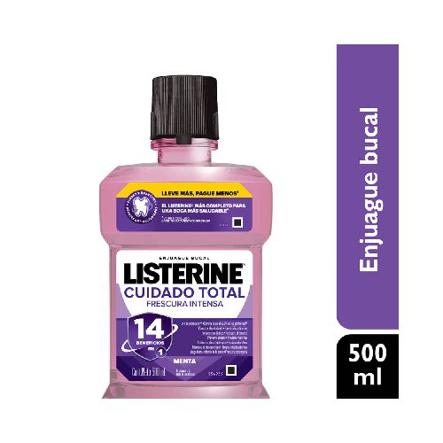 Enjuague bucal LISTERINE Cuidado total 500 ml - Devoto Hnos. S.A.