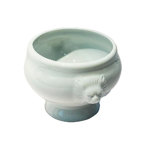 Bowl cabeza de león 60 ml D7x5,5 cm porcelana blanco - Devoto Hnos. S.A.