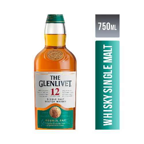 Whisky escocés THE GLENLIVET 12 años 750 ml - Devoto Hnos. S.A.