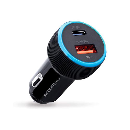 Cargador para auto ARGOM Force C1 36 w Usb/tipo-c - Devoto Hnos. S.A.