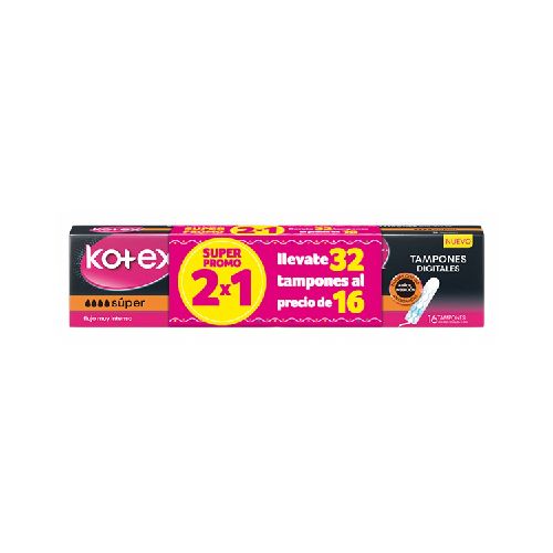 KOTEX - TAMPONES - SUPER - PCK - 40 UN 