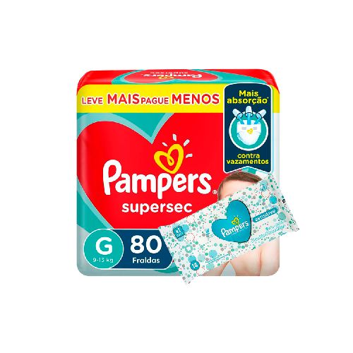 Pampers supersec Gx80  + Toalla  