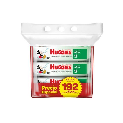 HUGGIES TOALLA HUMEDA LIMPIEZA EFECTIVA X192  