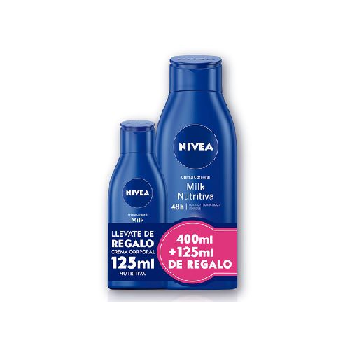 Nivea Crema Corporal Soft Mil Piel Extra Seca Pack 400 + Pote 125g De Regalo  