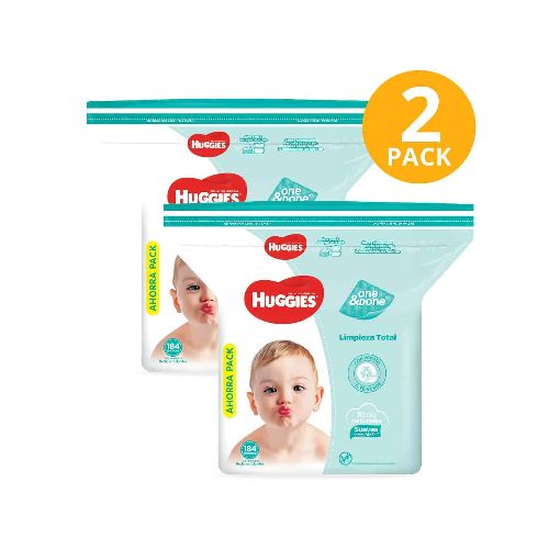 Toalla Humeda Huggies One & Done x 184 Pack x 2  