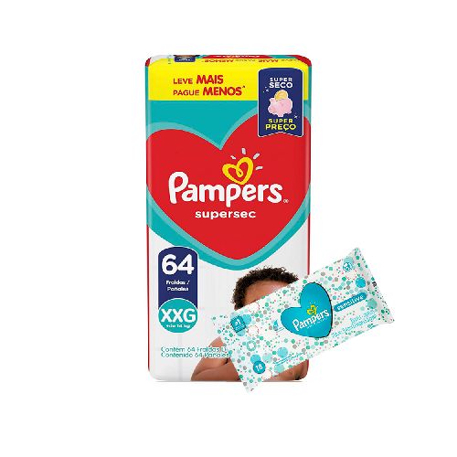 Pampers supersec XXGx64  + Toalla  